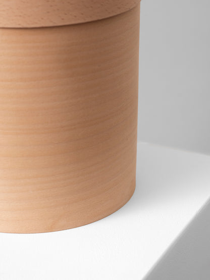 Detailbild, abbaubare Urne aus Buchenspan, Holzurne